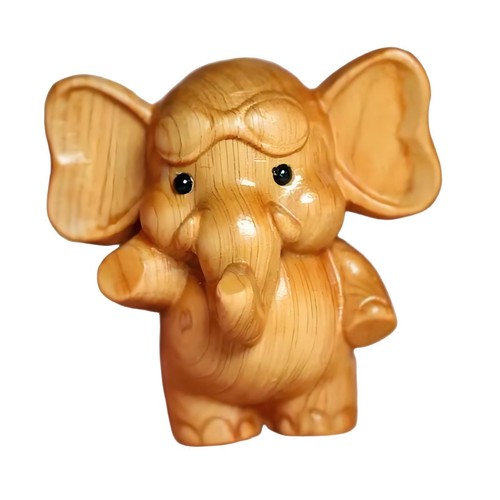 Elephant figurine crafts wood - figurine,