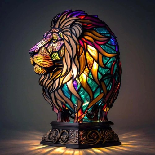 Resin retro stained glass - resin,